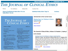 Tablet Screenshot of clinicalethics.com